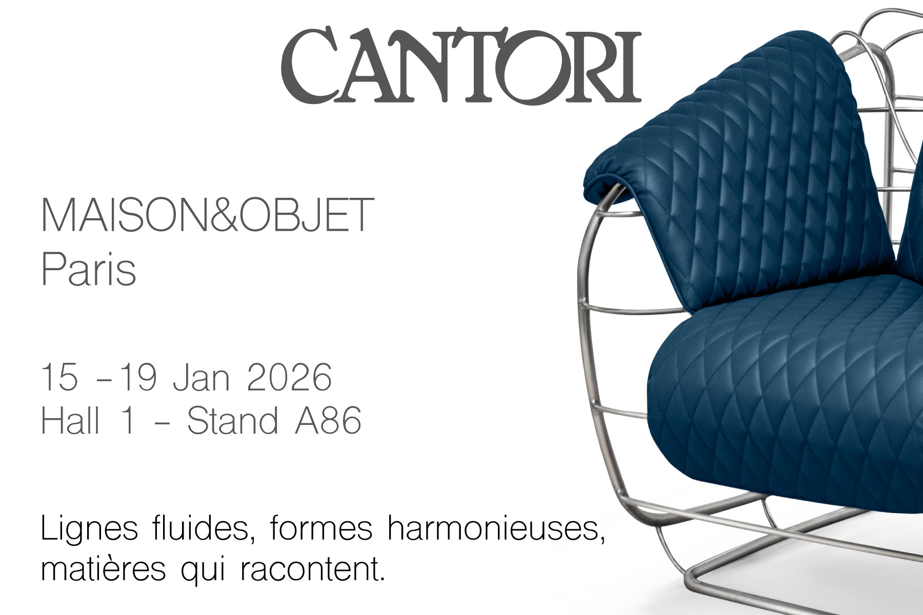 Cantori al Maison&Objet di Parigi 2026 - Cantori