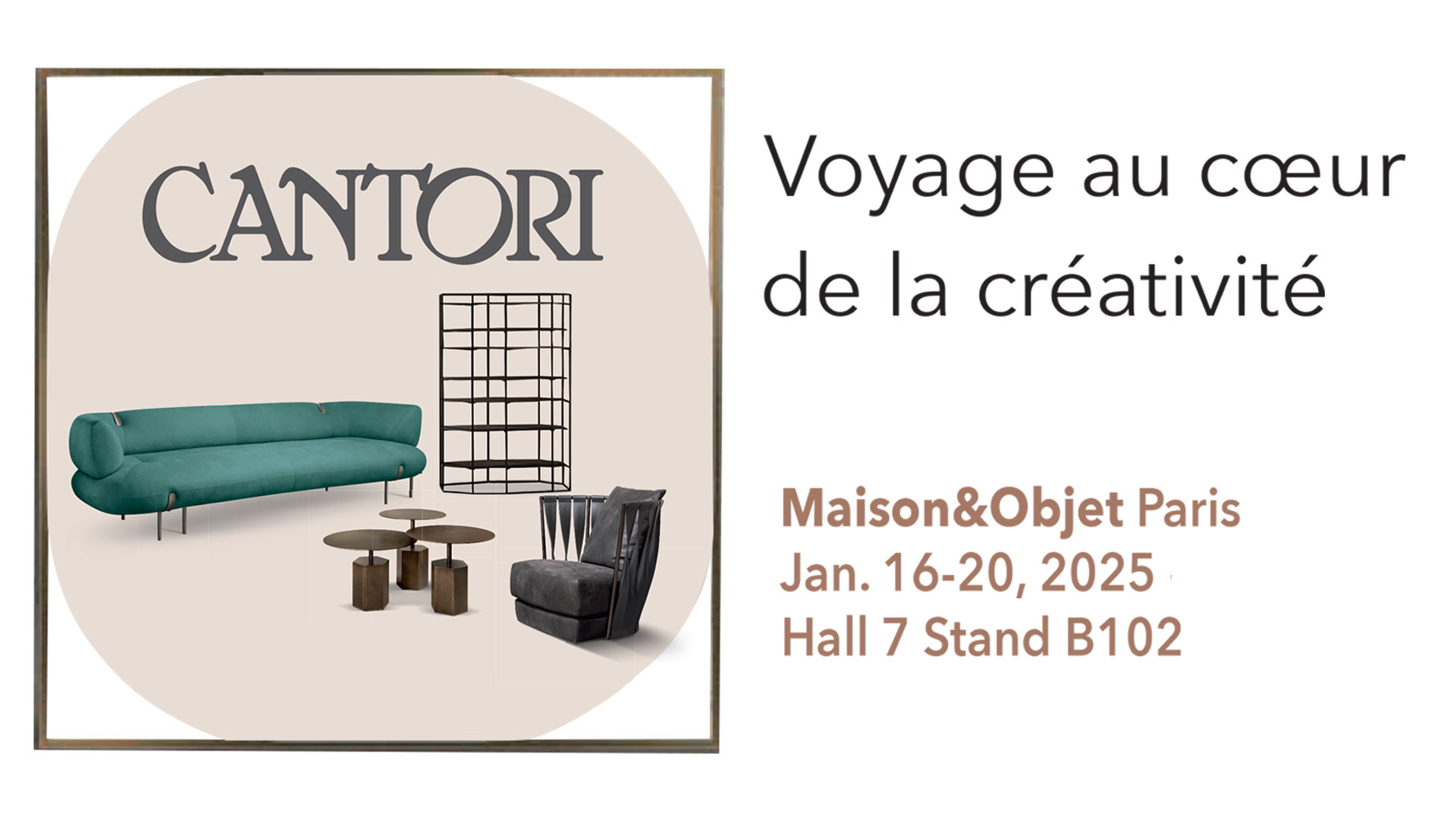 Cantori al Maison&Objet di Parigi 2025 - Cantori